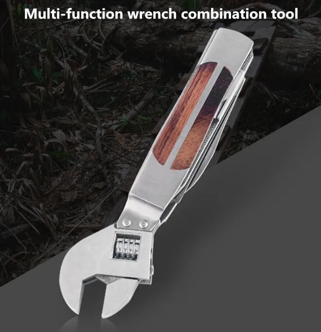 XLTOWN Multi-function wrench screwdriver tool combination folding knife file opener household gadget combinatio | Инструменты
