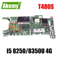 for thinkpad t480s laptop motherboard nm b471 w cpu i5 8250 8350u 4g ram tested fru 02hl810 01lv630 01lv650 mainboard