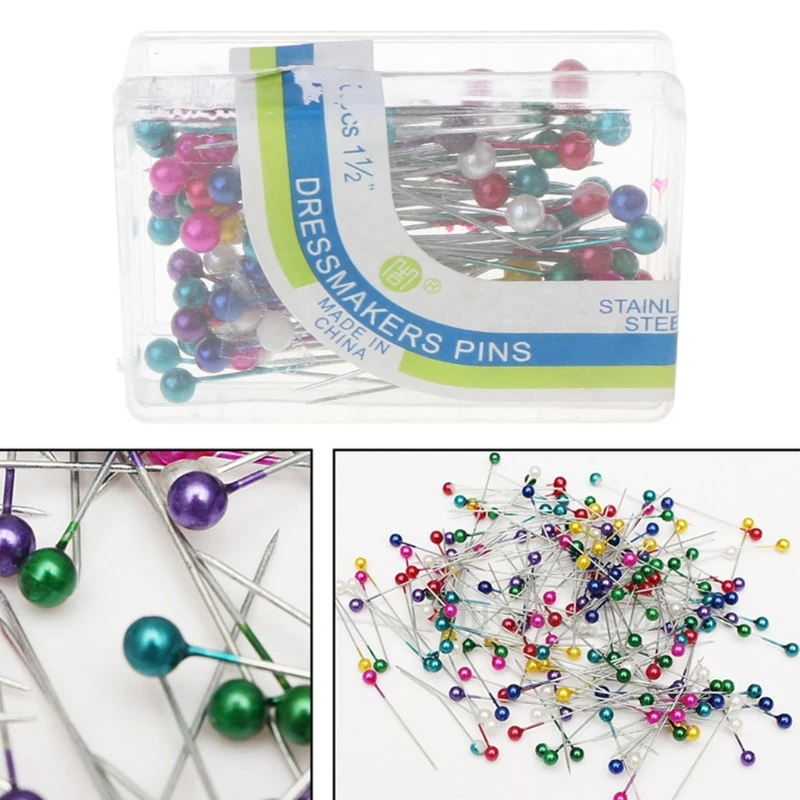 100 шт. Дамского Платья прямые булавки с круглой головкой Цвет жемчуга Аксессуары