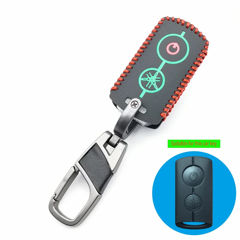 

Кожаный чехол для мотоциклетных ключей, для Yamaha NVX NVX155 XMAX XMAX300 QBIX JAUNS AEROX 2018 2019