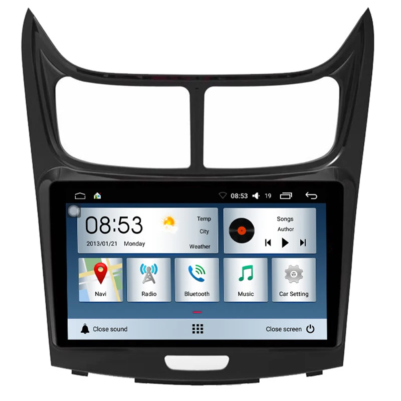 9Inch 2DIN Car Audio Radio Big Screen Fascia Frame Adapter DVD Dash Fitting Panel Kit for Chevrolet Sail 2011 | Автомобили и