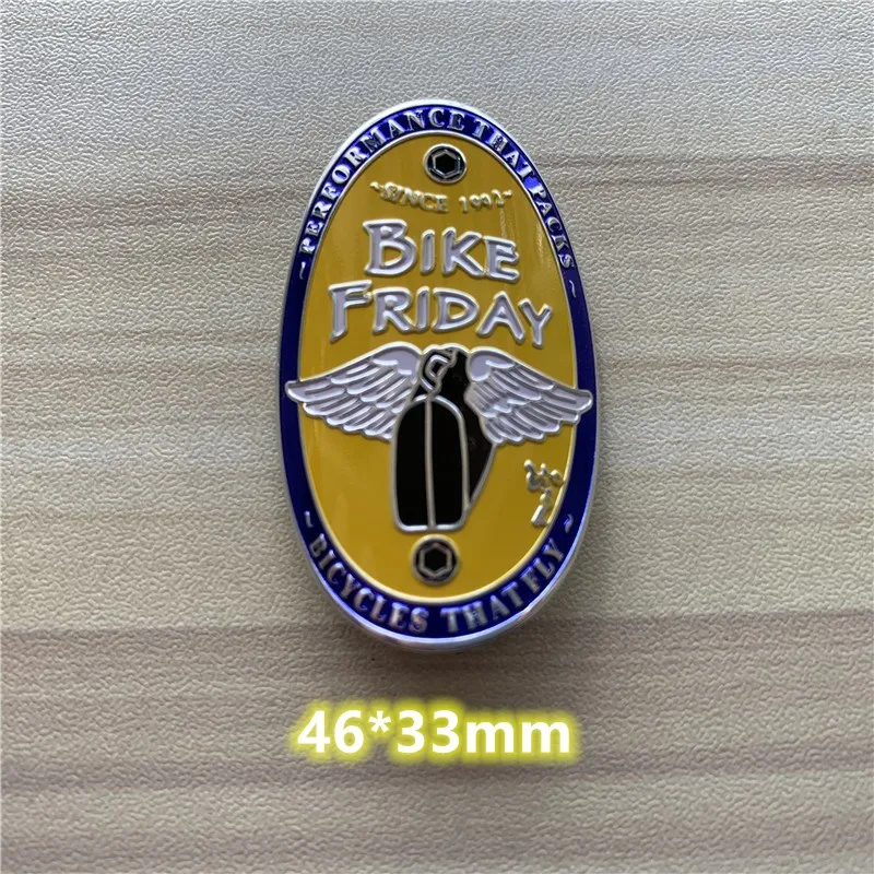 Значок на голову велосипеда 2 шт. Алюминиевые наклейки для горного складной