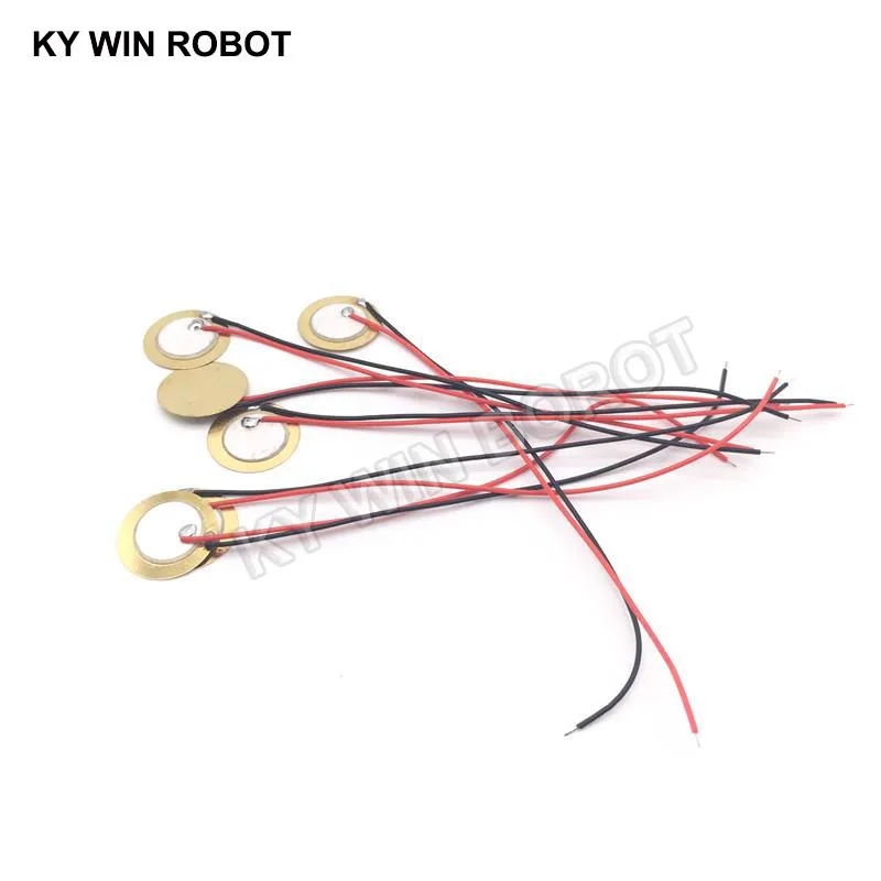 10 Pcs Piezoelectric Piezo Ceramic Wafer Plate Dia 15mm For Buzzer Loudspeaker