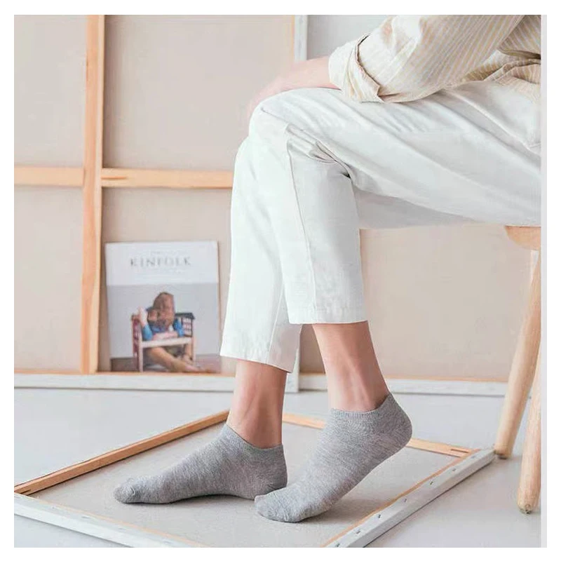

10 Pairs/Lot Men’s Socks Women’s Cotton Breathable Comfortable Boat Ankle Socks Man Casual Sport Short Sokken Fashion 2021