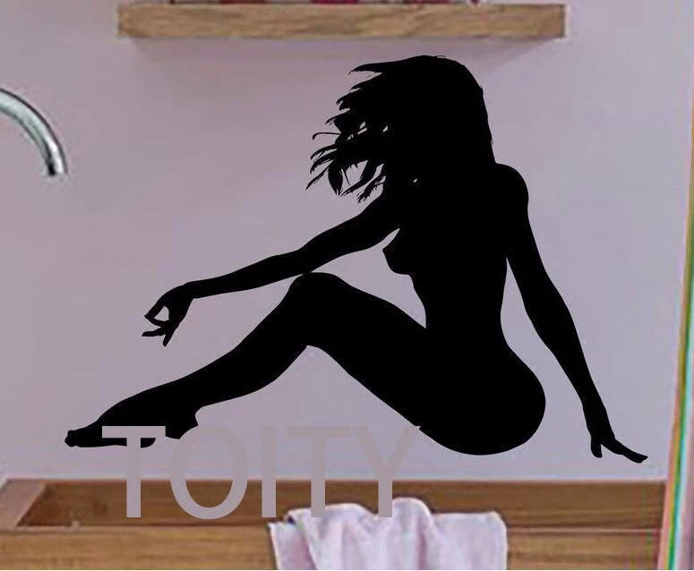 H58cm x W83cm 29 дизайнов Горячая сексуальная девушка Наклейка на стену Pin Up плакат Красивая Женская тела виниловая наклейка домашний декор интерьера в общежитии художественная Фреска - Цвет: H58cm x W83cm