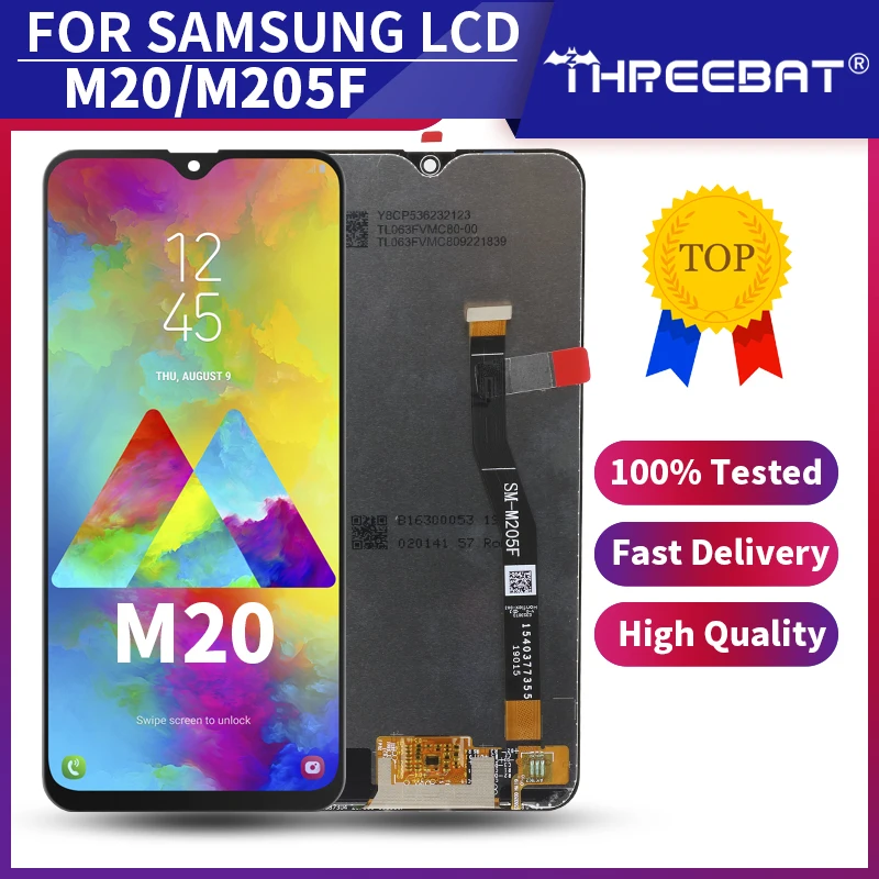 6 3 'ɺmoled ЖК дисплей для SAMSUNG Galaxy M20 2019 SM-M205 M205F ЖК-дисплей сенсорный экран