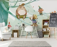 xue su customized large mural wallpaper nordic modern minimalist hand painted cute childrens room background wall wall covering