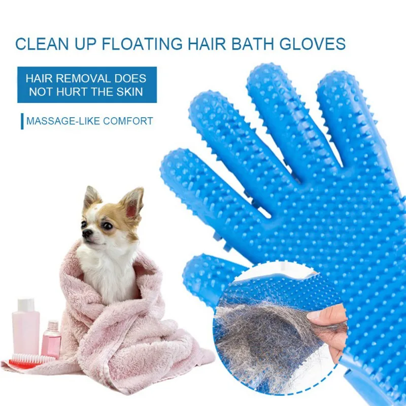 Перчатка для груминга домашних питомцев перчатка вычесывания кошачьей шерсти