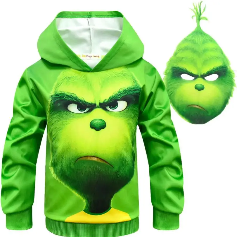 jacket whit mask baby boys sweatshirt teenage Xmas clothes children autumn warm shirt kids hoodies boys sport costume fashionable jacket coat - Цвет: jacket whit mask