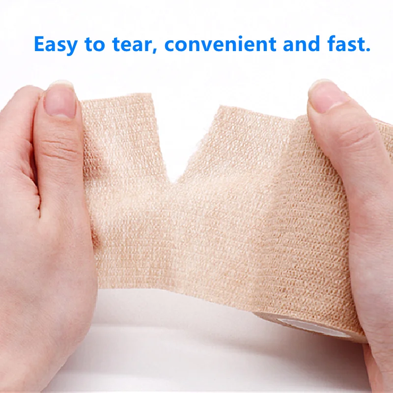 1 шт. 4 размера спортивная самоклеящаяся эластичная бандажная лента 5 м