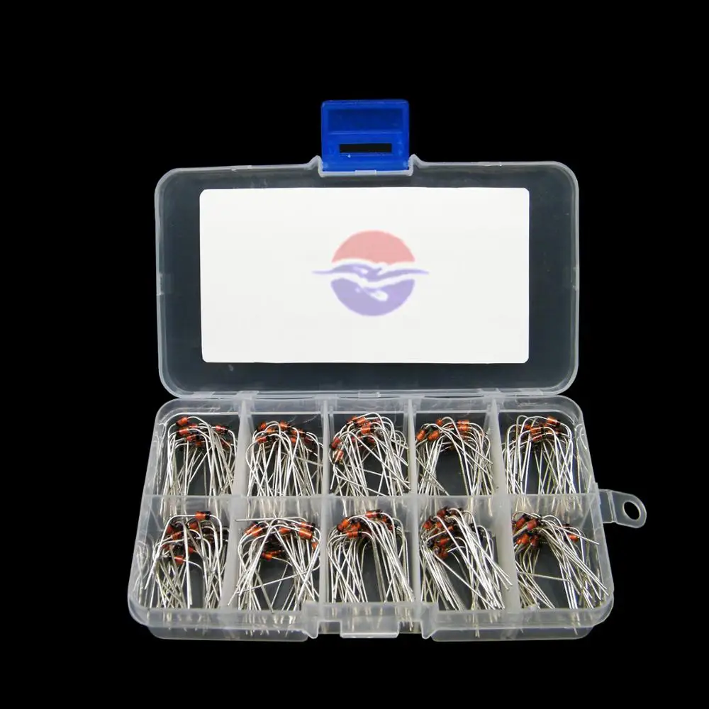 10 Values x 20pcs Zener Diode Assortment diy kit Electronic set pack 3.3V 3.6V 3.9V 4.3V 4.7V 5.1V 5.6V 6.2V 6.8V 7.5V