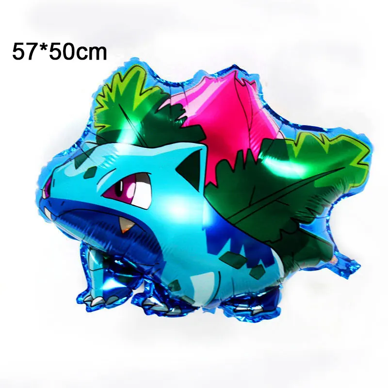 BalloonE-1pcs Pokemon Birthday Party Supplies Tableware Set Party Paper Plates Cup Napkins Pokemon Party Balloon Decorations Hats Flags Candle - Color: BalloonE-1pcs