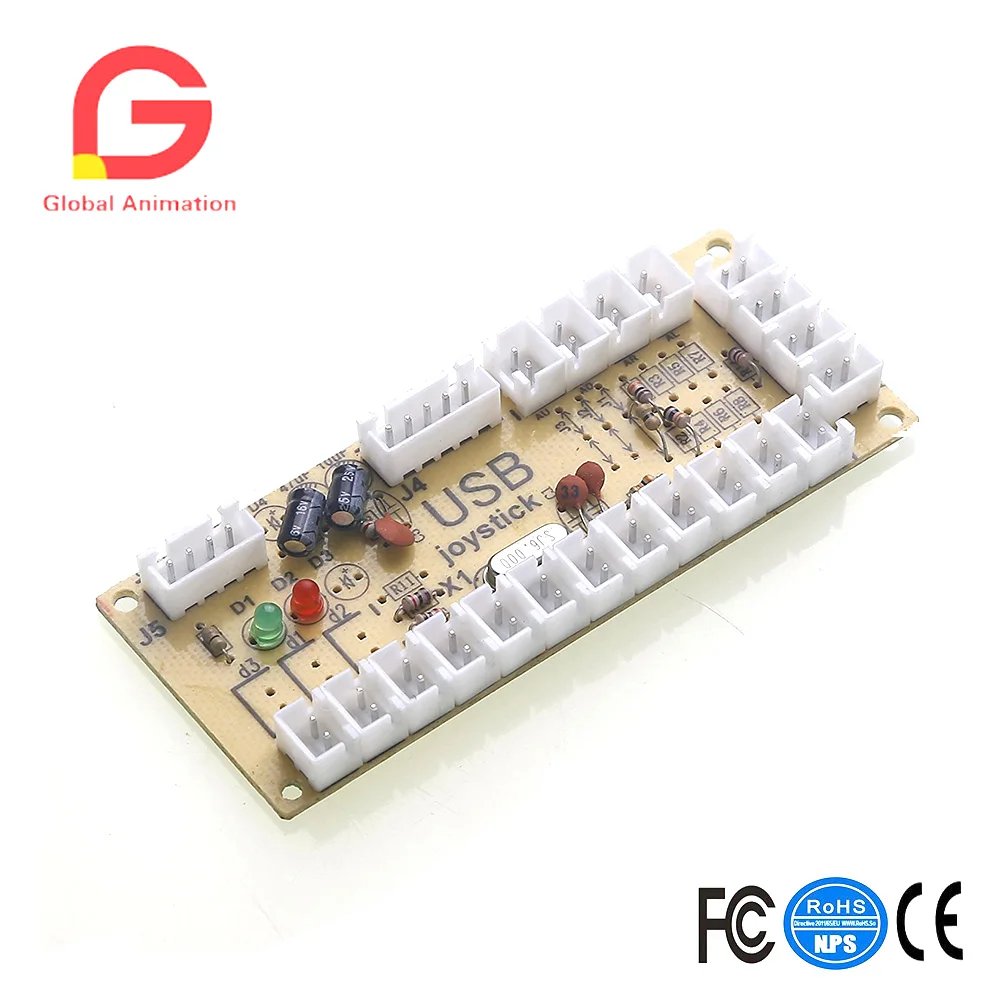 

Arcade Game DIY Parts kit for PC and Raspberry Pi 1/2/3 with RetroPie, 5Pin Joystick and 30MM Button - Red