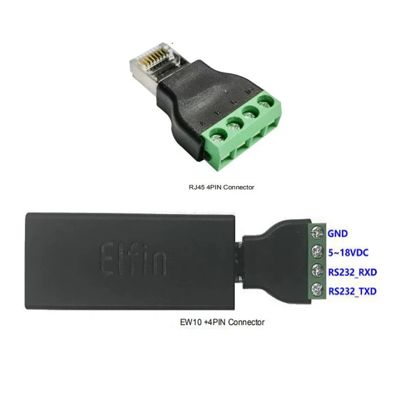 Самые маленькие беспроводные сетевые устройства Elfin-EW10 Modbus TPC IP Функция RJ45 RS232 для
