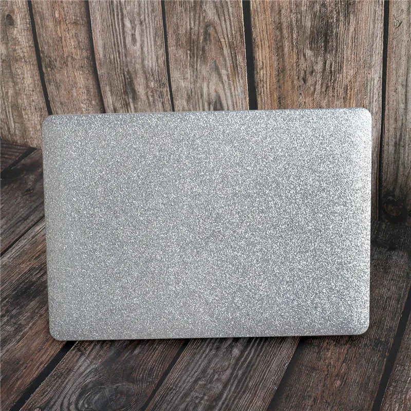 Silver Шикарный чехол для ноутбука Macbook Air 13 Touch ID A1932 retina Pro 13 1" Touch bar A2159 A1989 A1990+ чехол для клавиатуры - Цвет: Silver