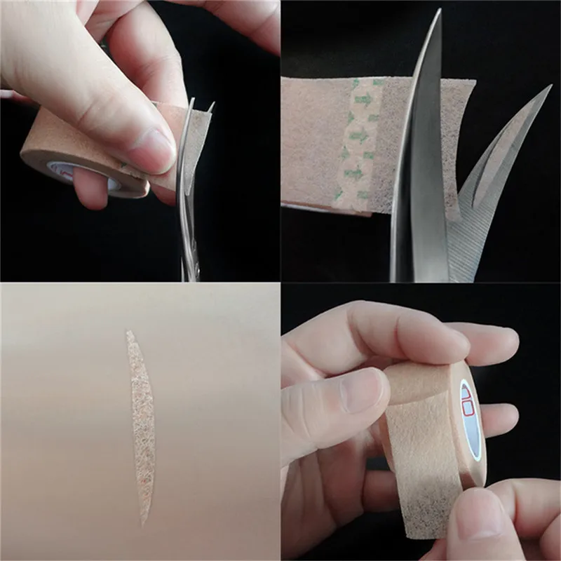 1 рулон двухсторонней ленты для век натуральная невидимая односторонняя клейкая