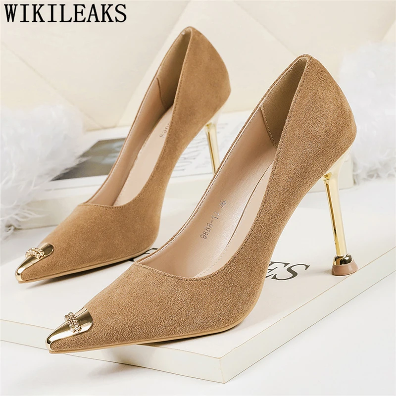 Роскошные каблуки Туфли под платье женские пикантные туфли на выход для женщин