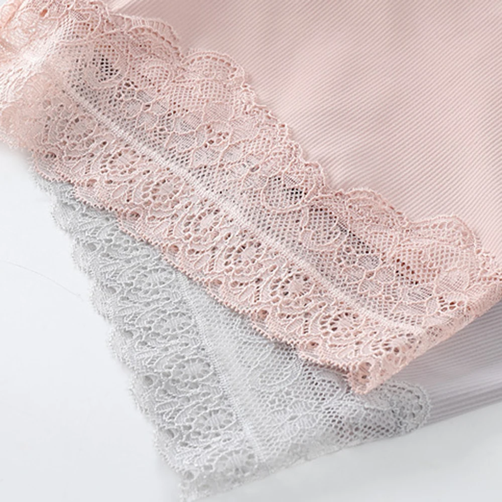 

Women Anti-Light Safety Shorts Seamless Lace Safety Pants Women Underwear Mid-Waist Plus Size Panties leggings