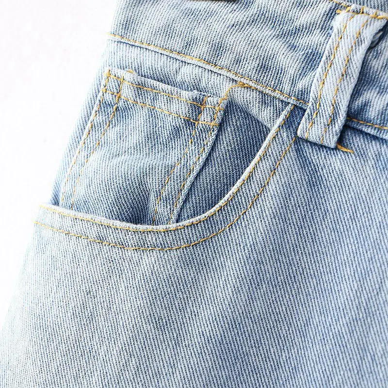 

Spring high waist pants Cartoon Cats Printed Jeans Straight Pants Student Girls Harajuku gothic Trousers Women