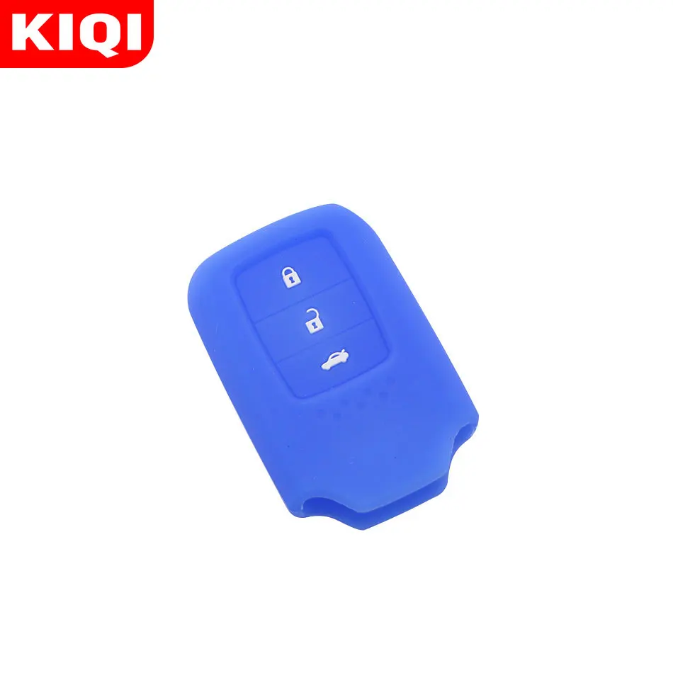 3 кнопки силиконовый автомобильный чехол для брелка с ключом Подходит Honda Vezel City