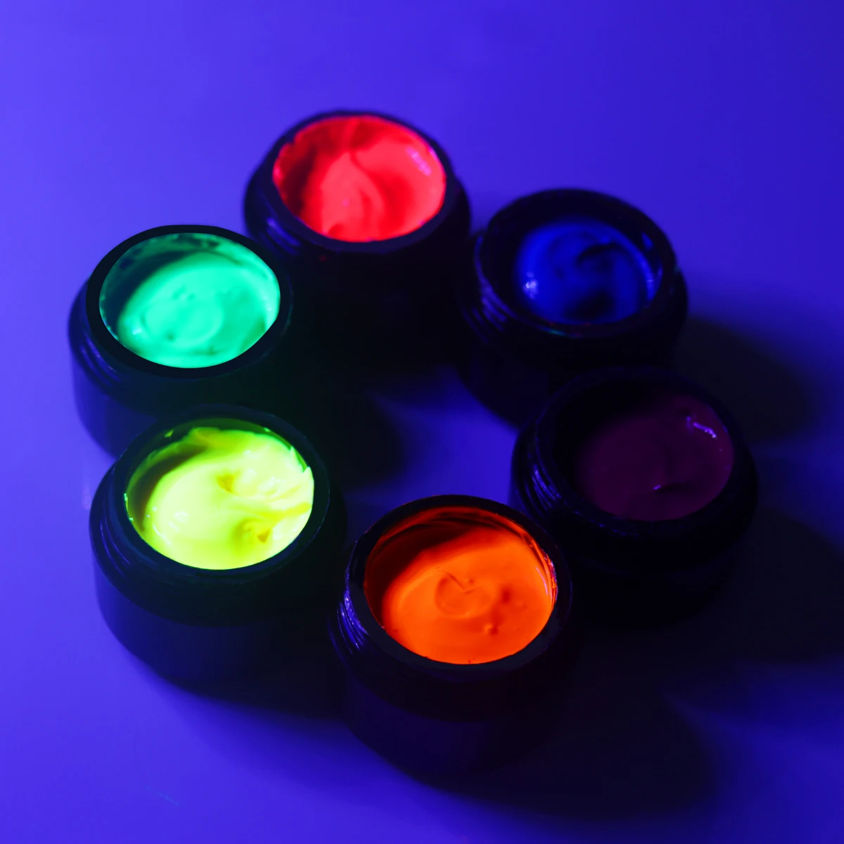 

5ML Fluorescent Neon Nail Stamping Gel Polish Nude Luminous Gel Varnish UV for Nail Art Colorful Gel Lacquer