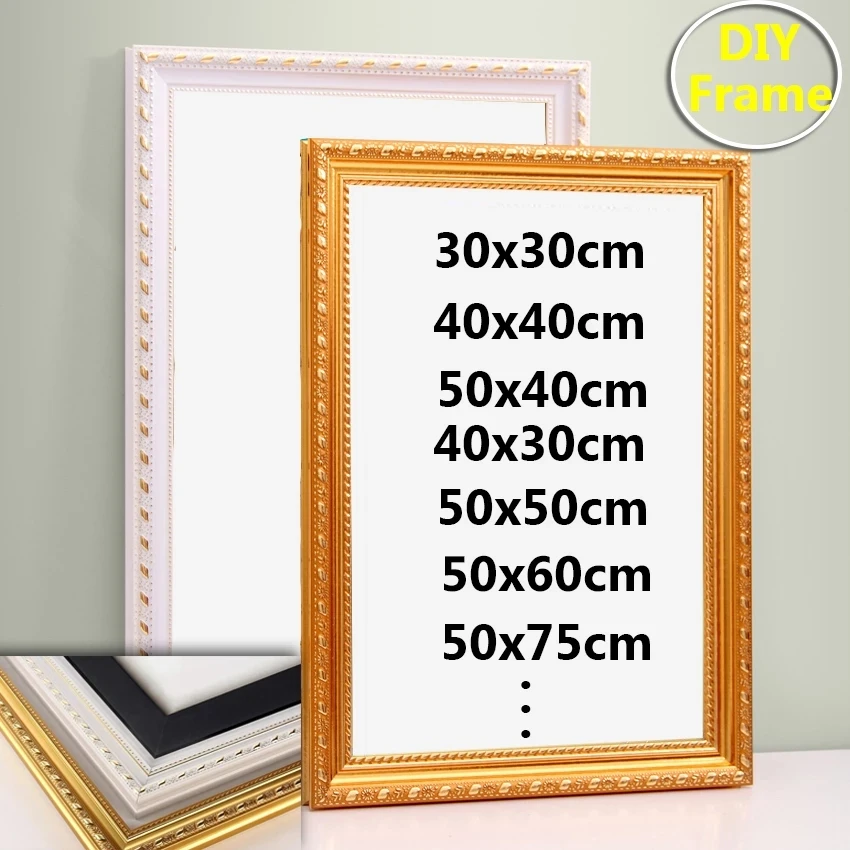 

2020 New Unfinished Wood stretcher Diy out frame diy oil painting diamond Mosaic Thick wood frame wall painting picture frame