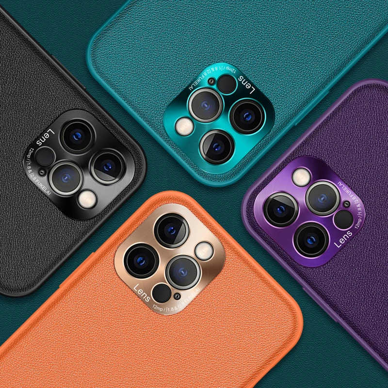 

Suitable for Iphone7 8 Plus 11 Pro ProMax XS XSMAX XR 12 12mini 12Pro 12promax luxury leather shockproof phone case