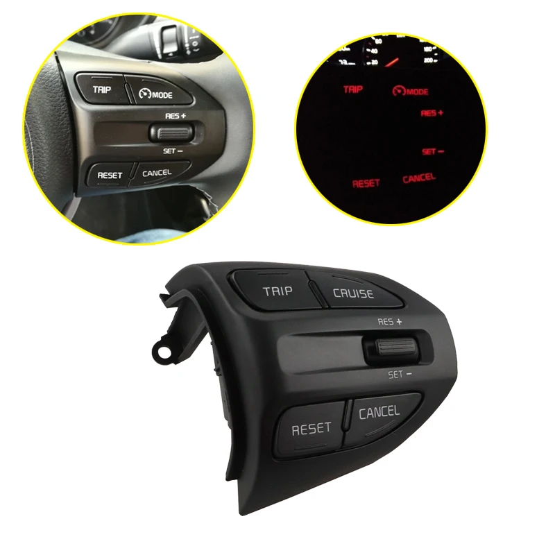 Кнопка на руль автомобиля для KIA K2 RIO IKSLAIN AUGUST X LINE LUXE RED круиз контроль Bluetooth аудио
