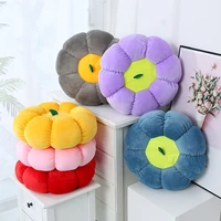 zqswk 38cm soft pumpkin floor cushions car pillow hugs plush toys chair sofa home decorative pillows rainbow flower stuffed toys