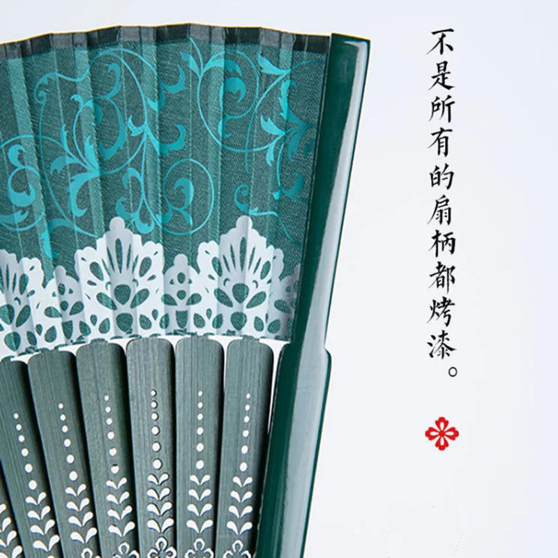 

New Arrival Japeneses Black Leques Ladies Folding Silk Hand Fans,Personalized Bamboo Fan Of Old Wedding Decoration