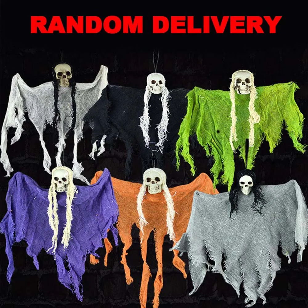 3 шт./лот подвесной жуткий скелет лицо Хэллоуина призрак череп бар KTV дом с