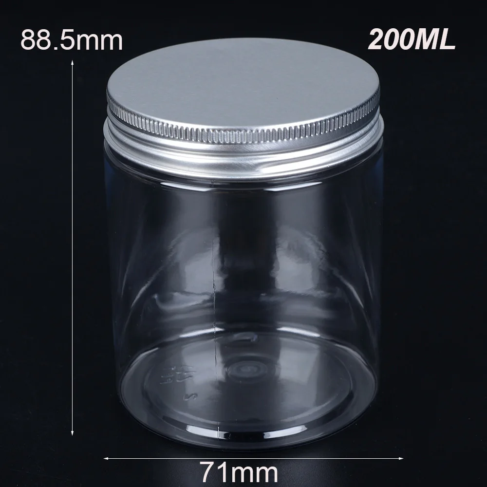 250ml 1 шт. Новая прозрачная алюминиевая крышка жестяной горшок косметический контейнер бальзам для губ бутылка для хранения масла Воск пустая банка домашняя организация - Цвет: 250ml