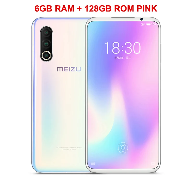 PINK 6GB 128GB Meizu 16S Pro мобильный телефон 6,2 дюймов FHD+ 6G/8G+ 128G/256G Snapdragon 855 Plus Восьмиядерный Android 9,0 NFC Смартфон - Цвет: PINK 6GB 128GB