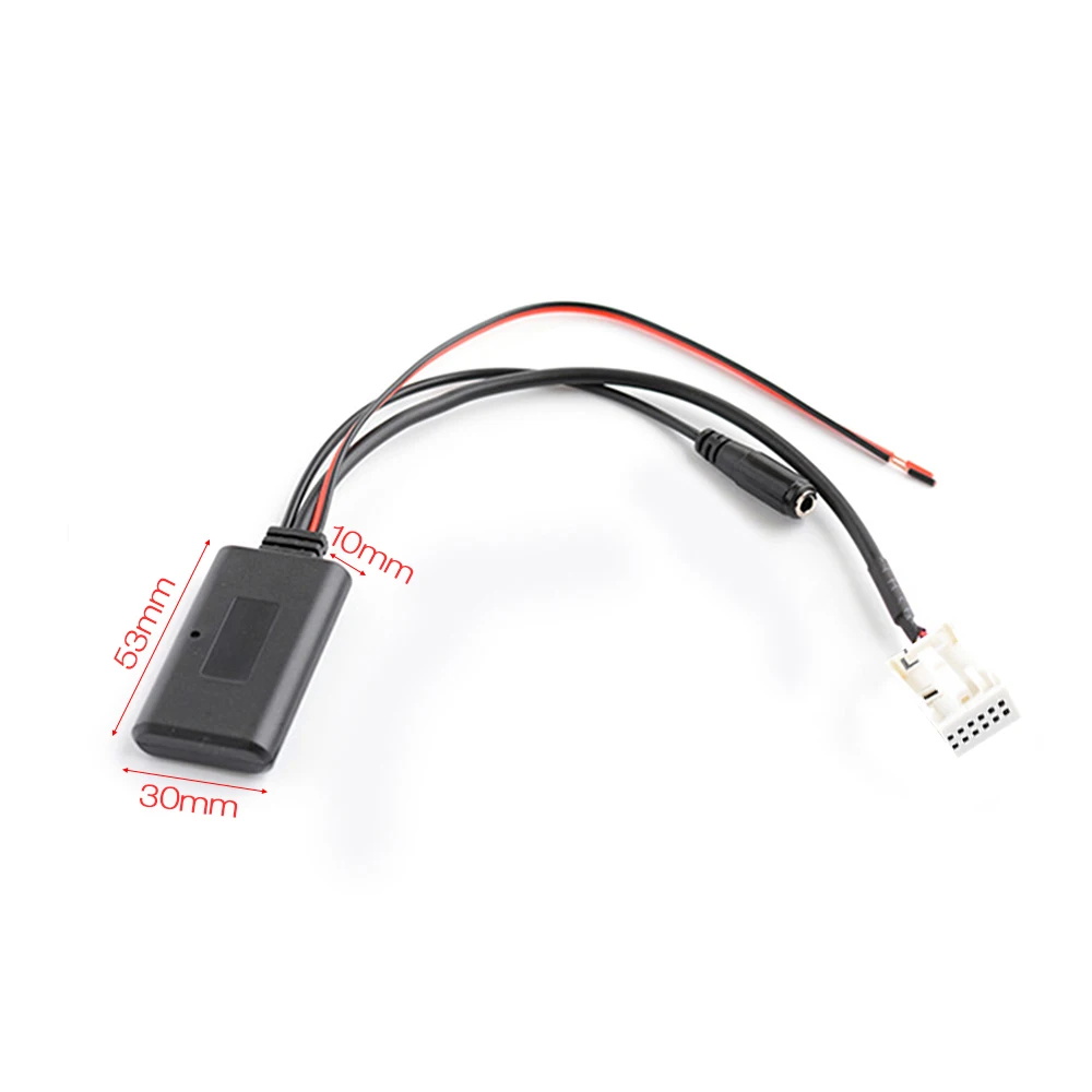 Автомобильный Bluetooth-адаптер для подключения стерео AUX аудио адаптер BT + микрофон