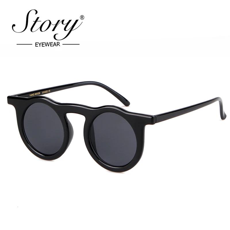 Винтажные Ретро красные маленькие круглые солнцезащитные очки брендовая