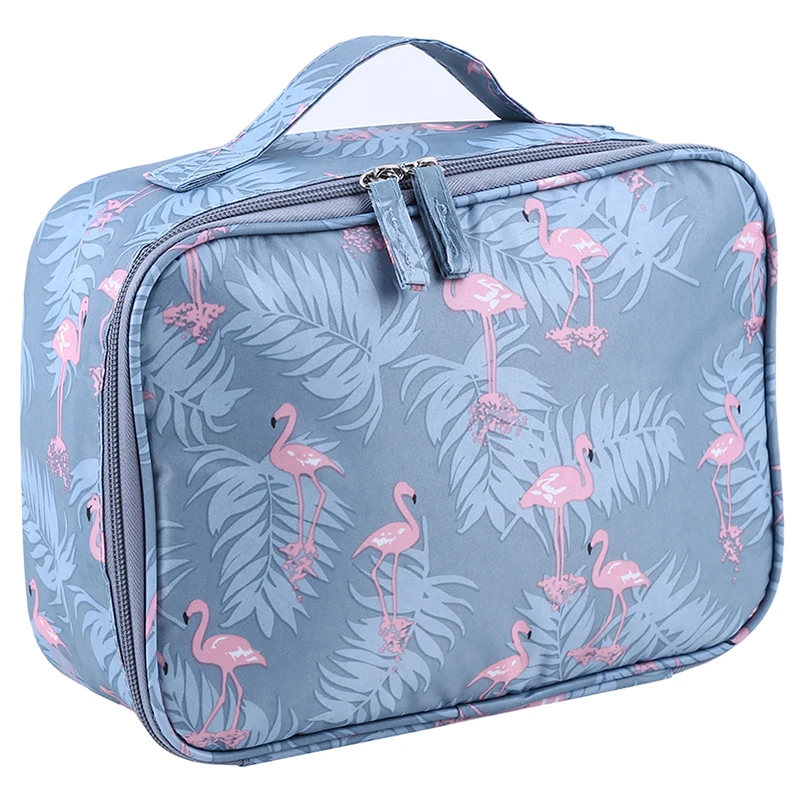 Женская портативная косметичка для туалетных принадлежностей вместительная