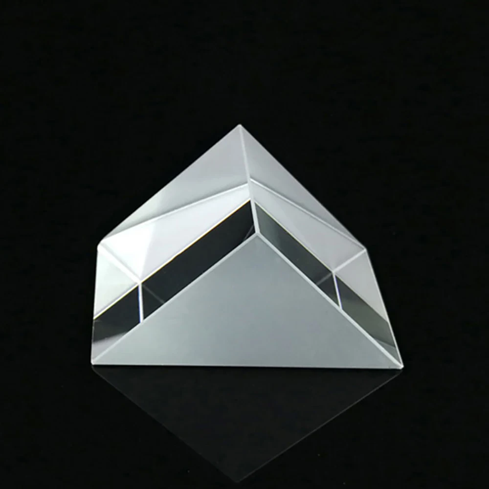 Description Picture 6 of itemOptical Triangular Prism 10*10*10mm Right Angle Internal Reflection Prisms Mirror  Reflective Surface Coated  Aluminum and Black