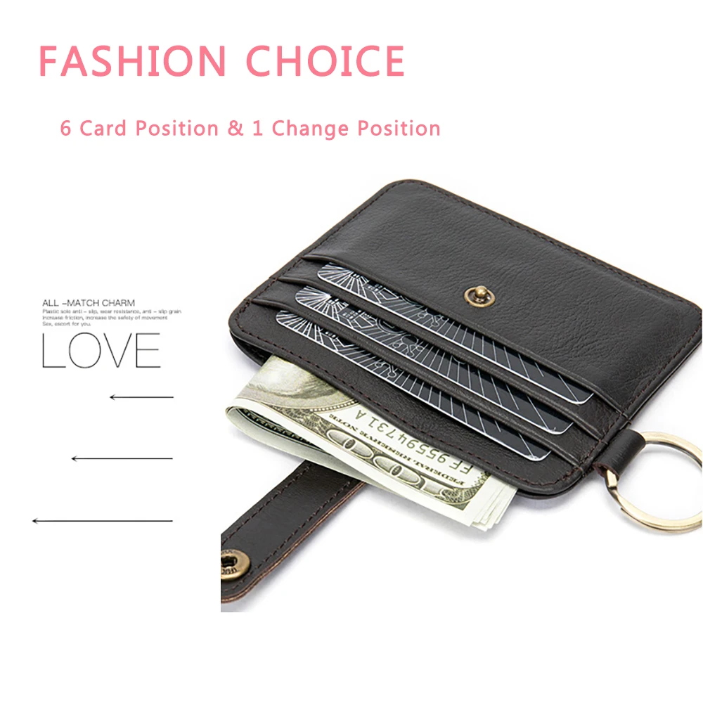 Бизнес-держатель для карт женские кошельки кредитных натуральная кожа тонкий