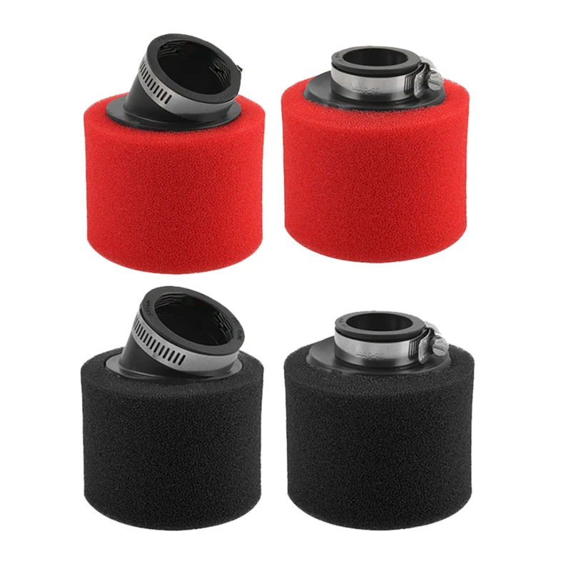 35 38 42 45 48 mm stright  Bend elbow neck foam air filter sponge cleaner moped scooter dirt pit bike motorcycle RED Kayo BSE