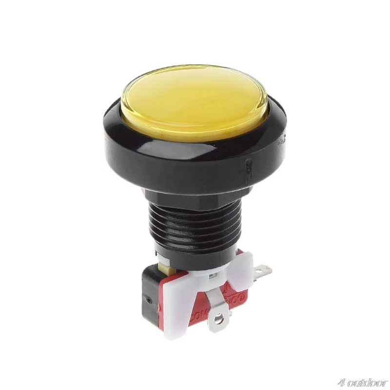 Новый 45 мм кнопочный аркадный блок питания 12 В светодиодный круглый