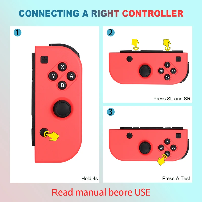 Беспроводной Bluetooth левый и правый игровой контроллер Joy-con, геймпад для Nintendo Switch NS Joycon, игра для Nintendo Switch Console r25