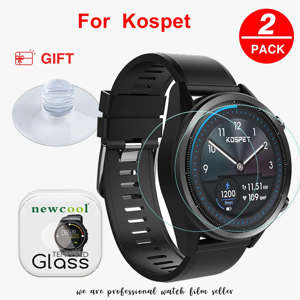 Стеклянная пленка NEWCOOL 9H 2.5D для смарт часов KOSPET Hope/Brave/Optimus Pro Защитная экрана из