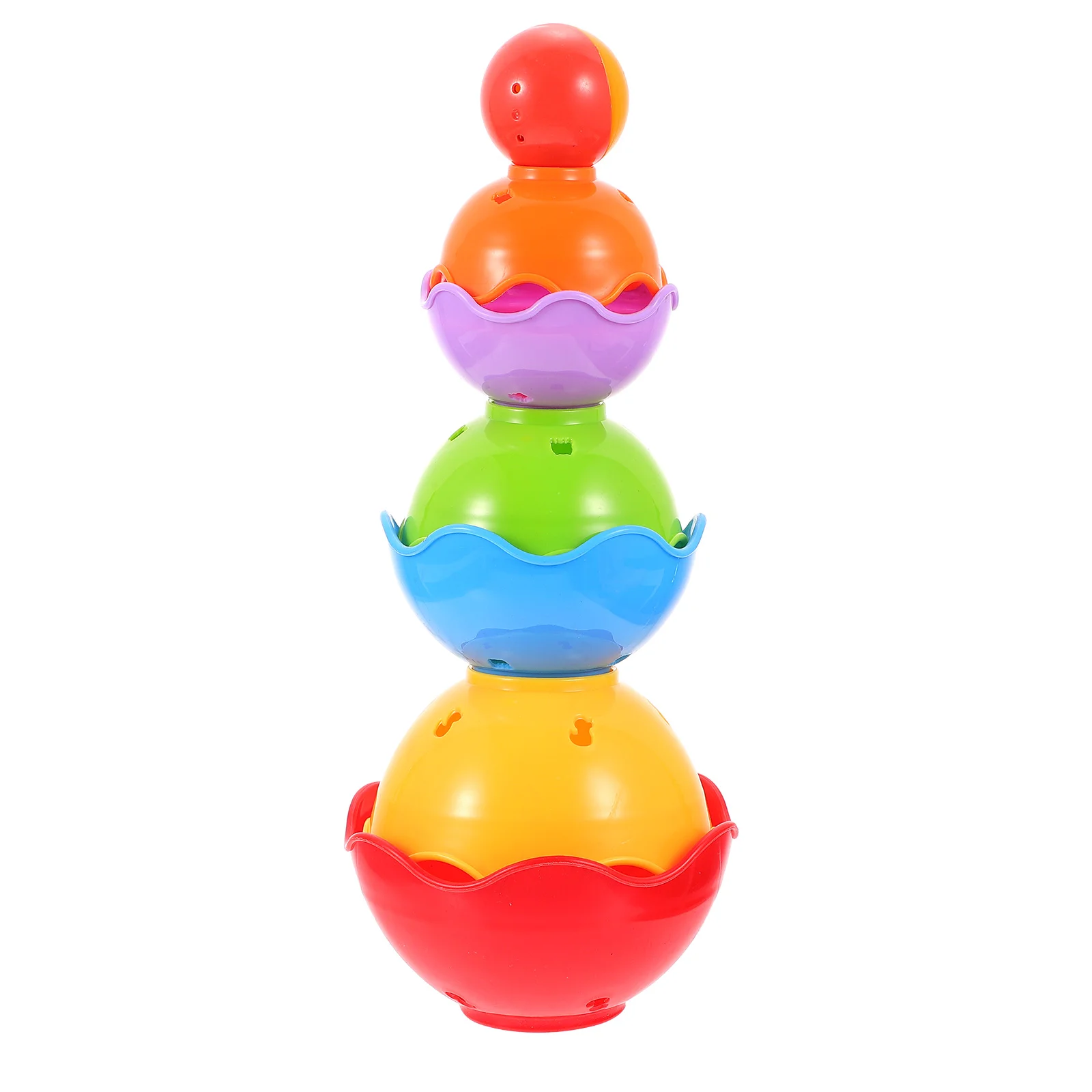 

1 Set Interesting Stacking Plaything Children Bathroom Stacker Cups Plaything