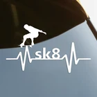 наклейки на авто Скейтбординг водонепроницаемые наклейки на машину наклейка для авто автонаклейка стикер этикеты винила наклейки стайлинга автомобилей украшения на бампере автомобиля заднее стекло