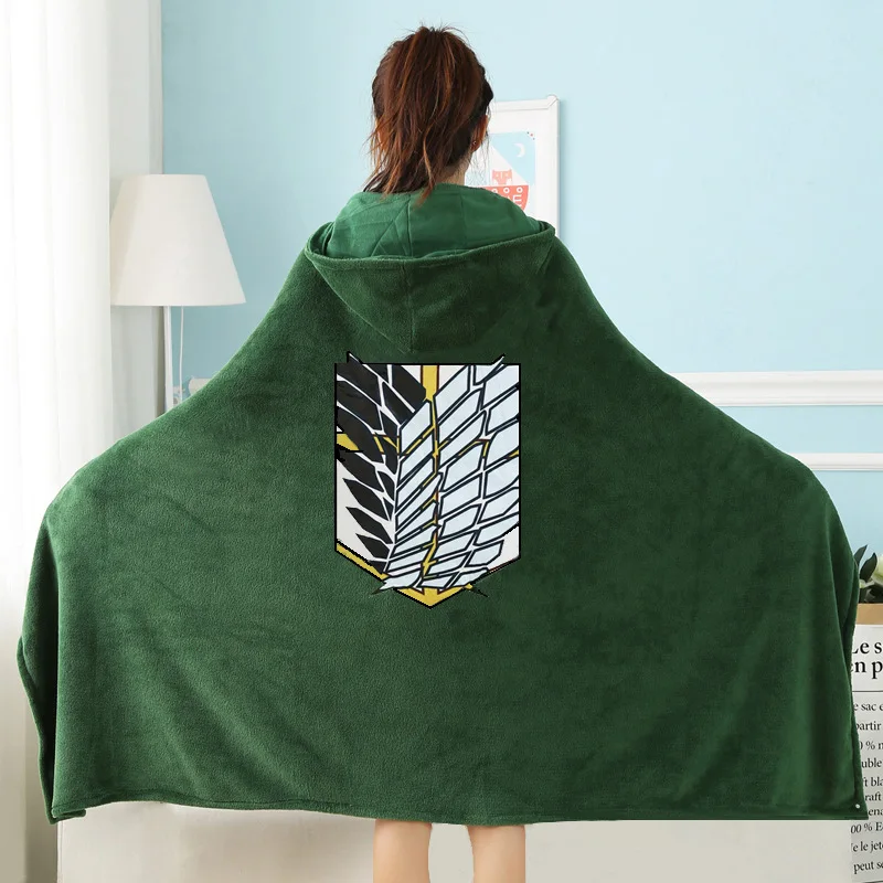 

Freedomwingattackgiantcos suit Investigation Corps soldier commander Cosplay animation cloak holding blanket lunch break blanket