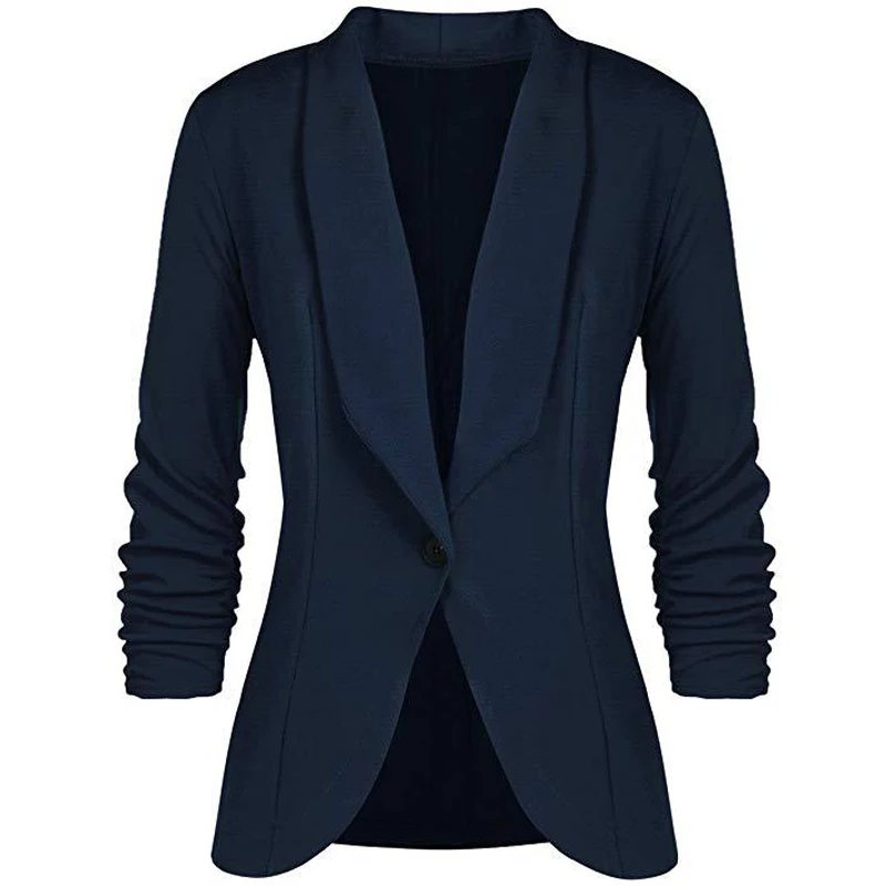 

Autumn Casual Women'S Suits Coat Solid Blazer Office Tops Slim Blazers Female Business Work Clothes Women'S Spring Jacket 2021