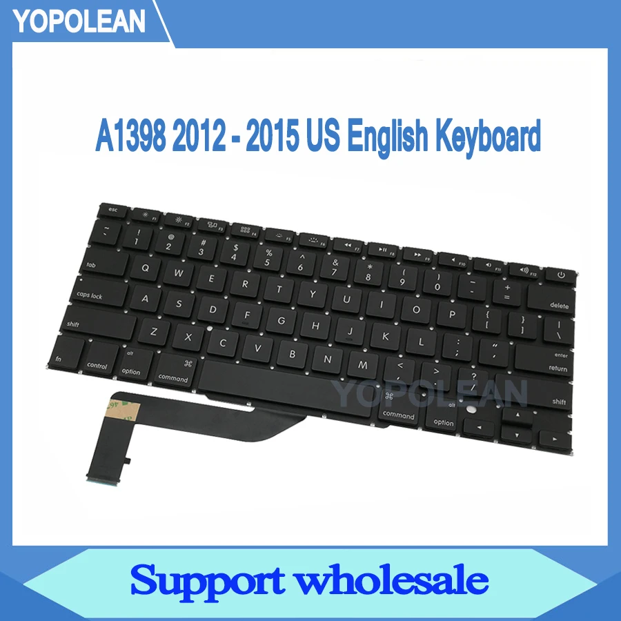 Новая английская клавиатура для Macbook Pro Retina 15 дюймов A1398 2012 2013 2014 2015 лет|Клавиатуры