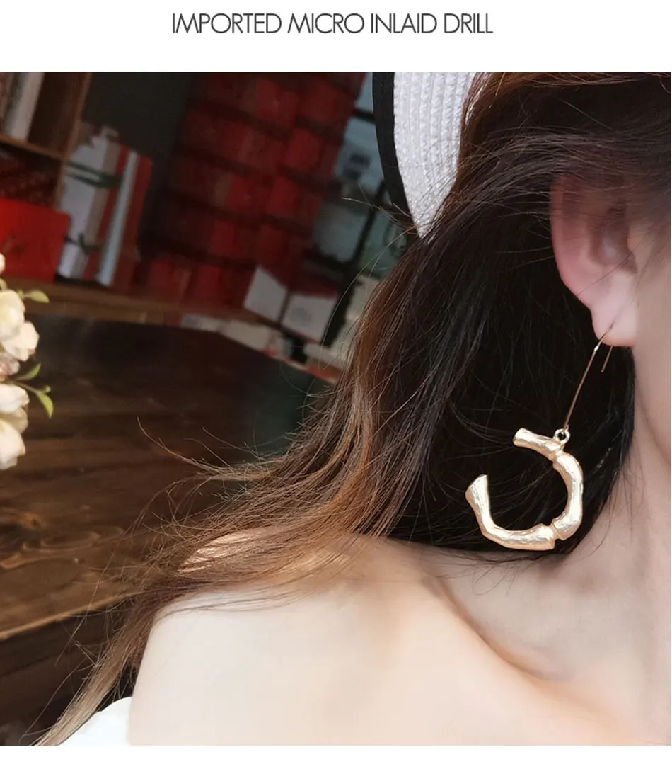 Женские серьги капли с золотыми буквами популярные трендовые золотые индийские