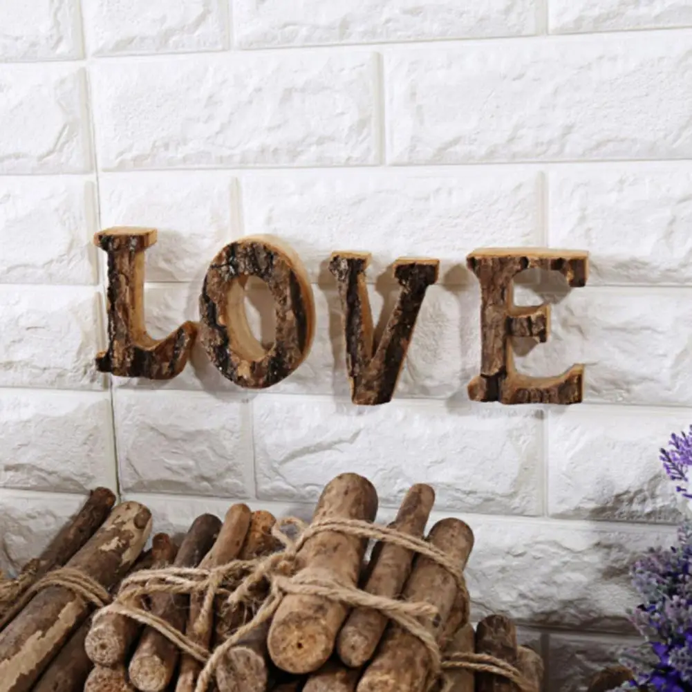 

Letter Distress Spelling Toy Wooden Alphabet Plaques Door Hanging Supply