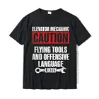Футболка мужская с 3D-принтом, хлопковая тенниска для техника, обслуживания лифта, летающих инструментов